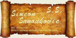 Simeon Samouković vizit kartica